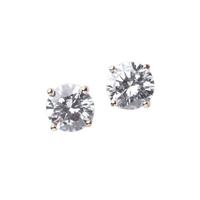 Luxe Round Stud Yellow Gold Setting