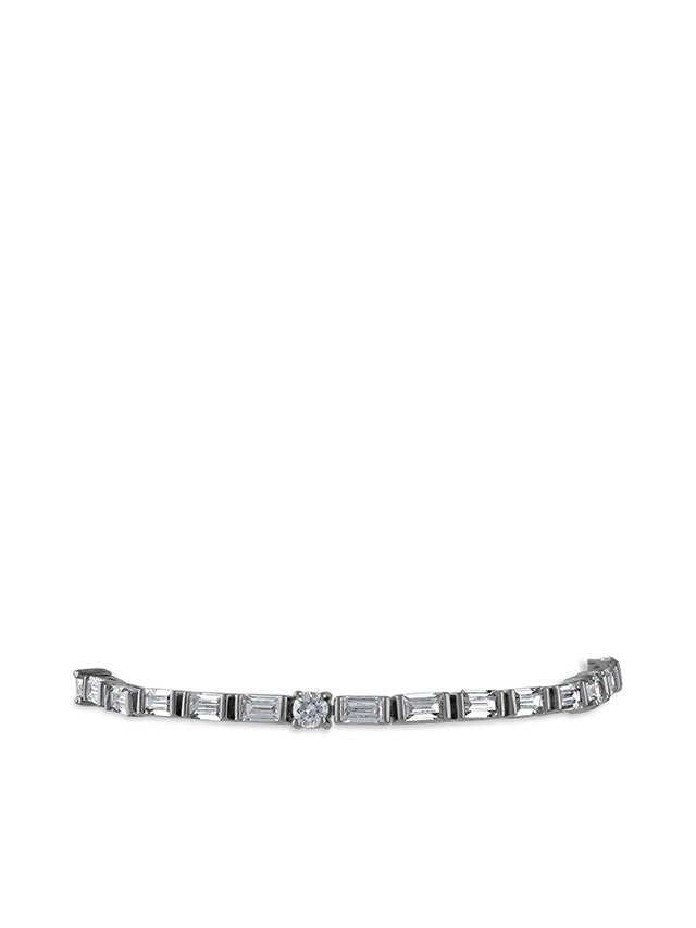 Baguette and Round Stone Tennis Bracelet