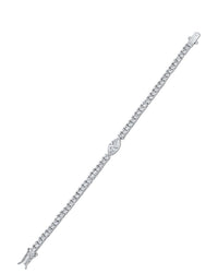 Round and Marquise CZ Bracelet