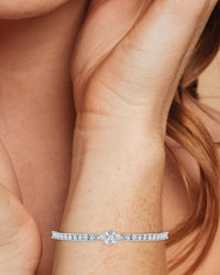 Round and Marquise CZ Bracelet