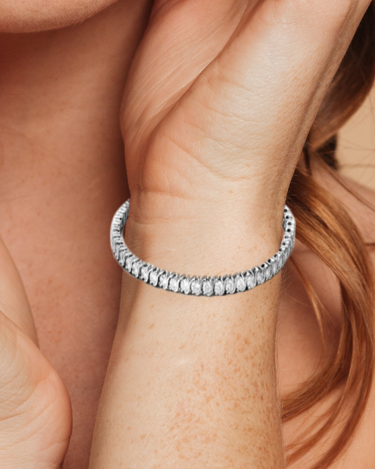 3mm Round Cubic Zirconia Bracelet