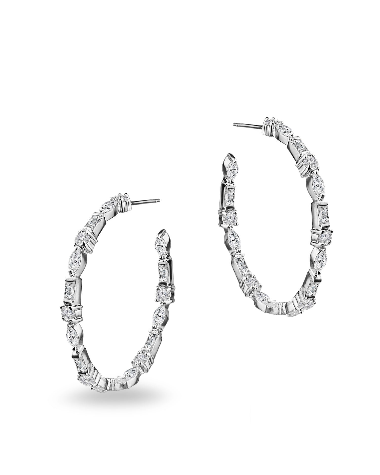 Multi Shape Hoop Earrings