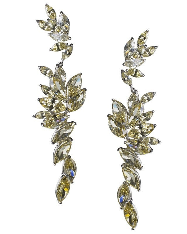 Canary Cascading Marquise Statement Earrings