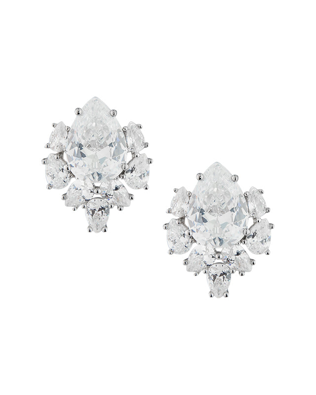 Pear CZ Earrings