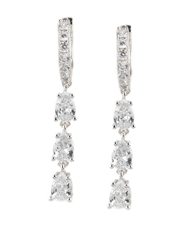 Brillant Cut Emerald CZ Studs