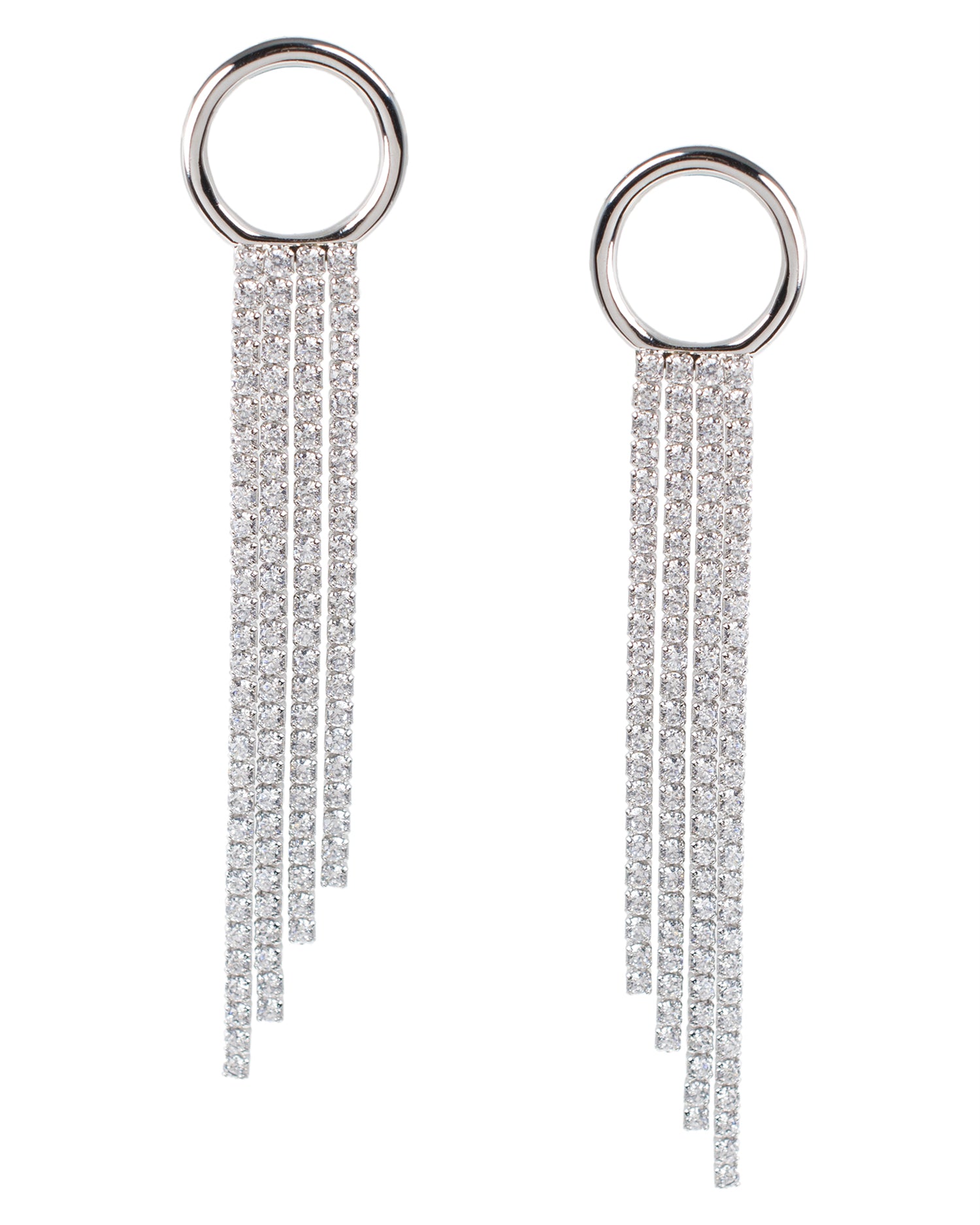 CZ Fringe Earrings