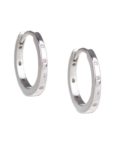 Sapphire Oval Halo Pierced Earrings