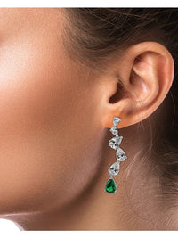 Cascading Pear CZ Earrings