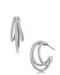 Petite Triple Hoop Earrings