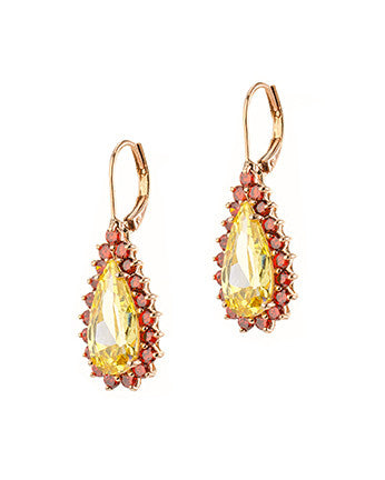 Cluster Drop Clip on Earrings