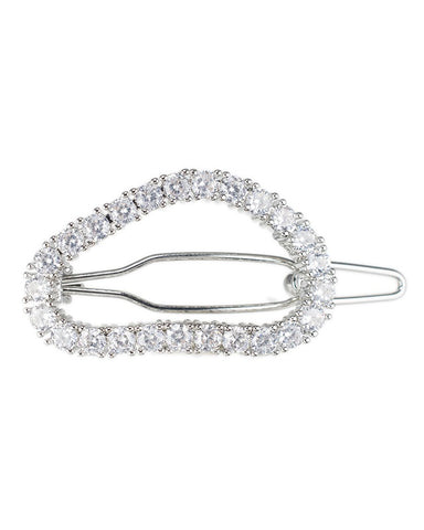 Rose Gold Plated Princess Cut Drop Pierced Earring
