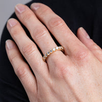 Classic Gold Round Eternity Band