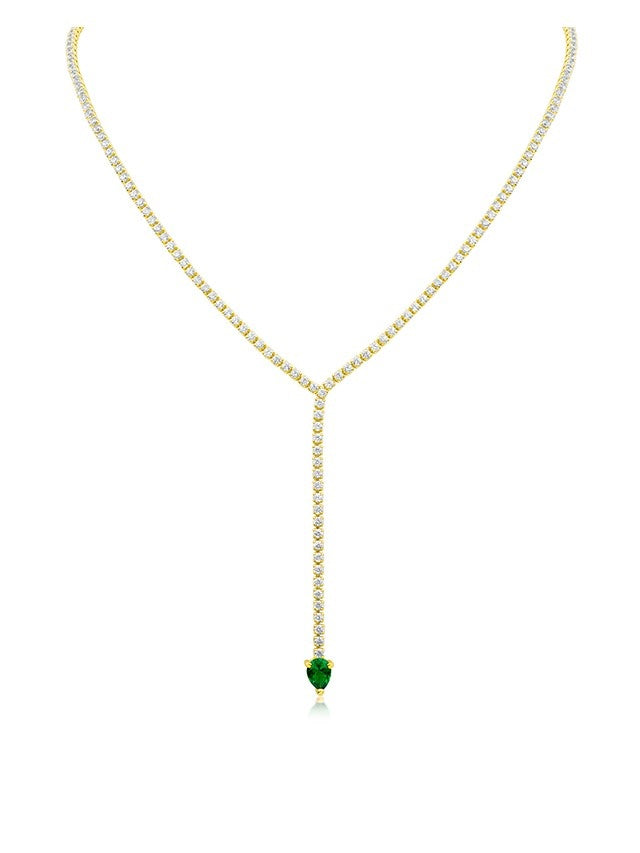 Pear Drop Y-Necklace