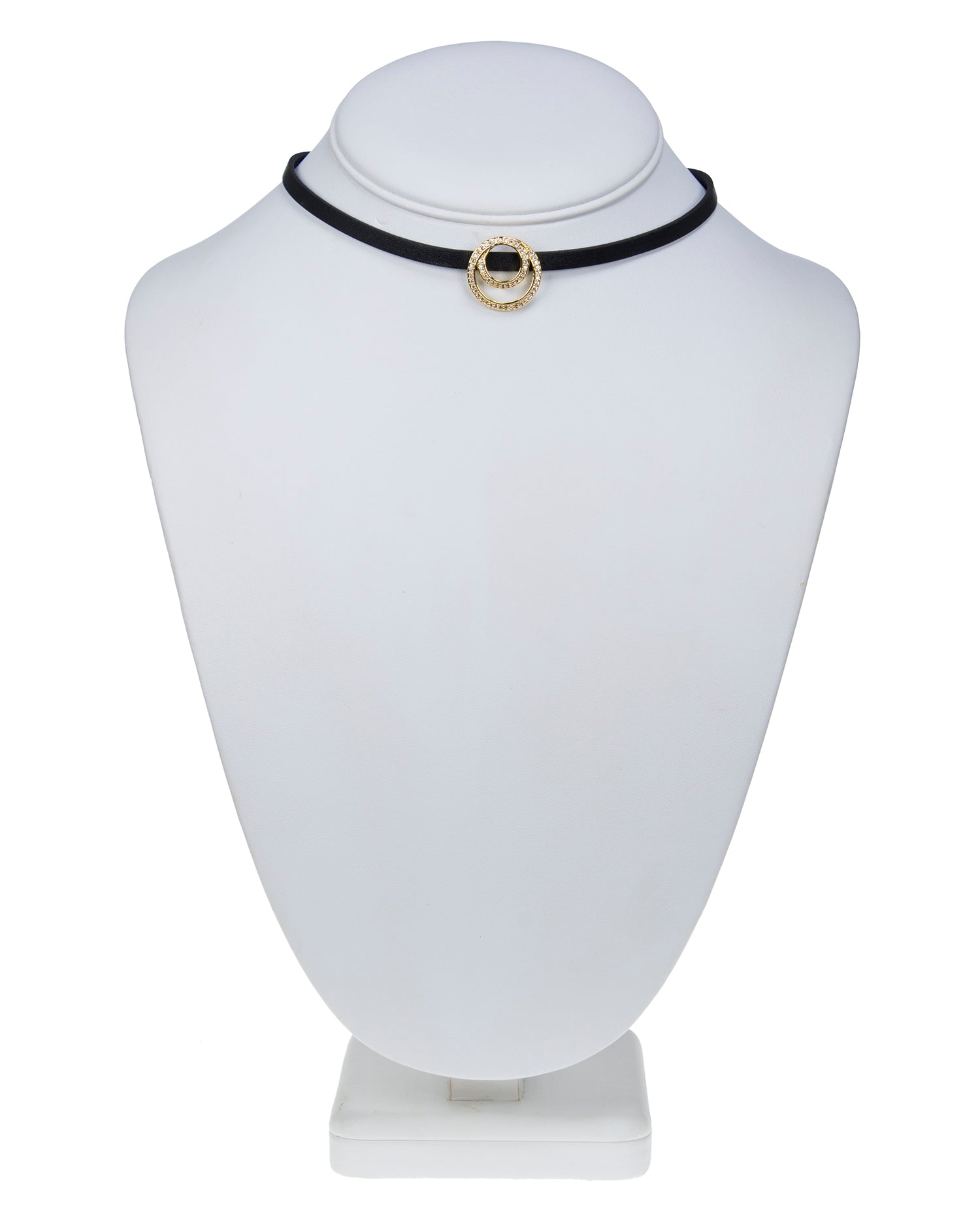 Interlocking Circle Charm Choker