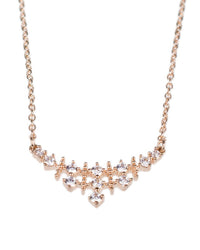 Pave Curved Pendant Necklace