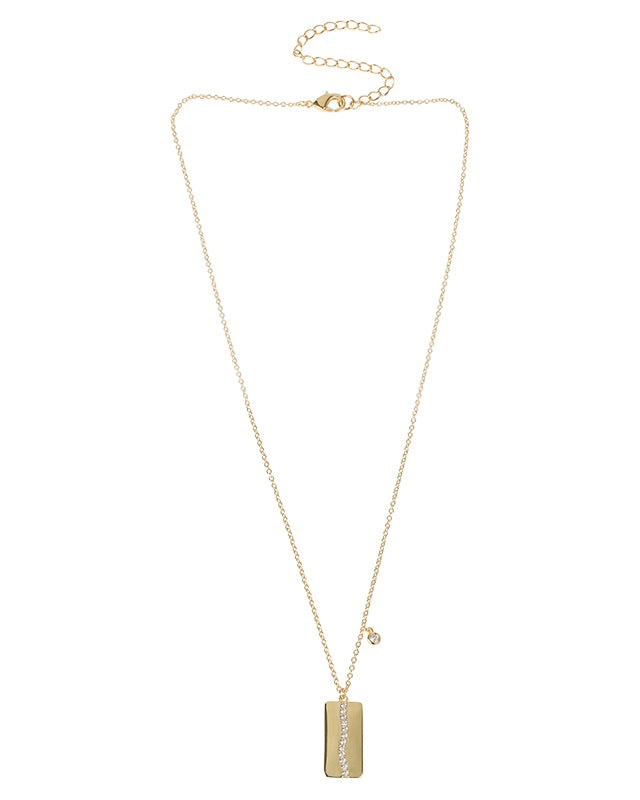 Pave CZ Swirl Necklace