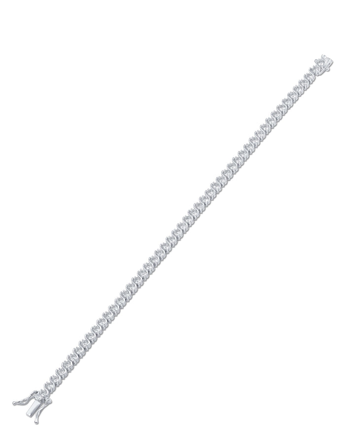 3mm Round Cubic Zirconia Bracelet