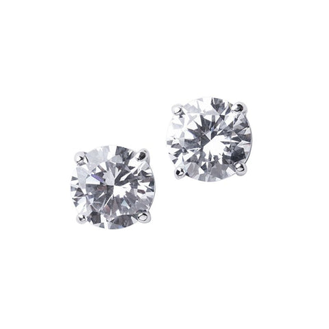Classic Pave Round Earrings
