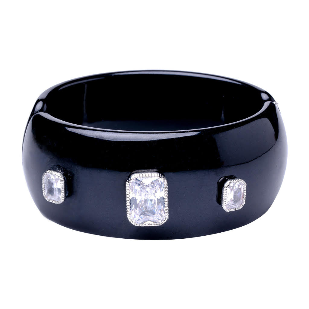 Emerald Resin Bangle