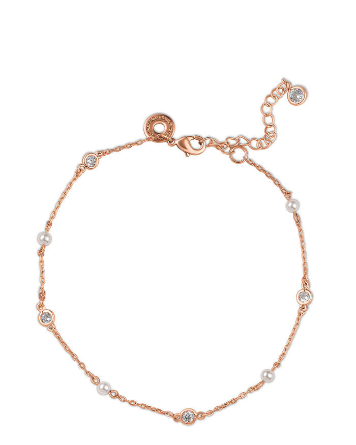 CZ and Pearl Anklet