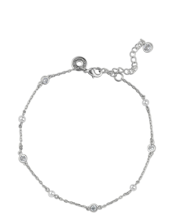 CZ and Pearl Anklet