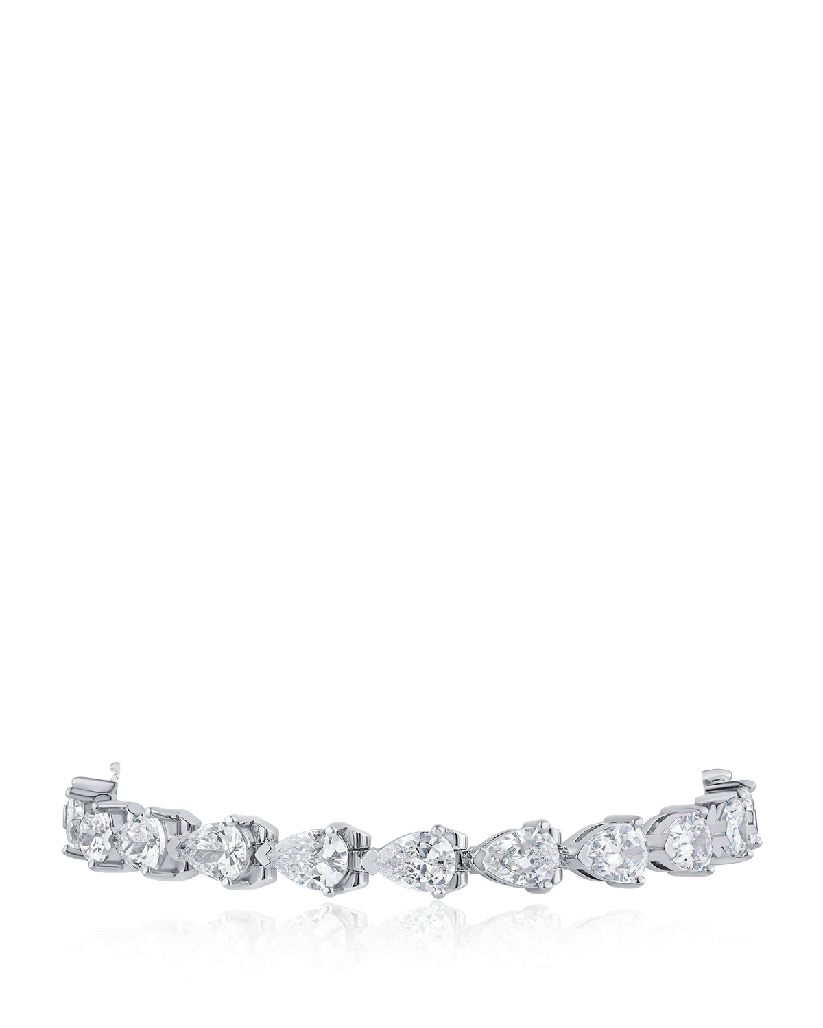 Pear CZ Tennis Bracelet