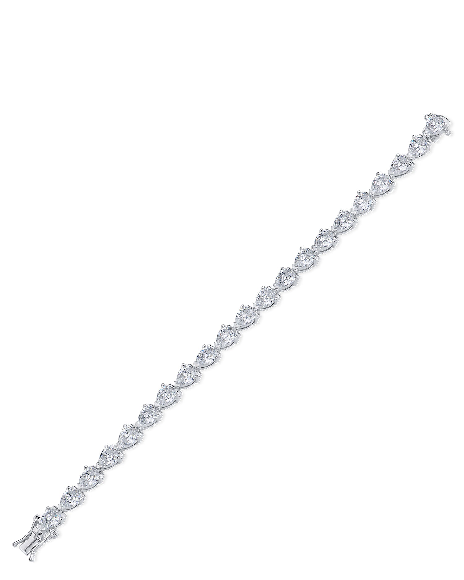 Pear CZ Tennis Bracelet