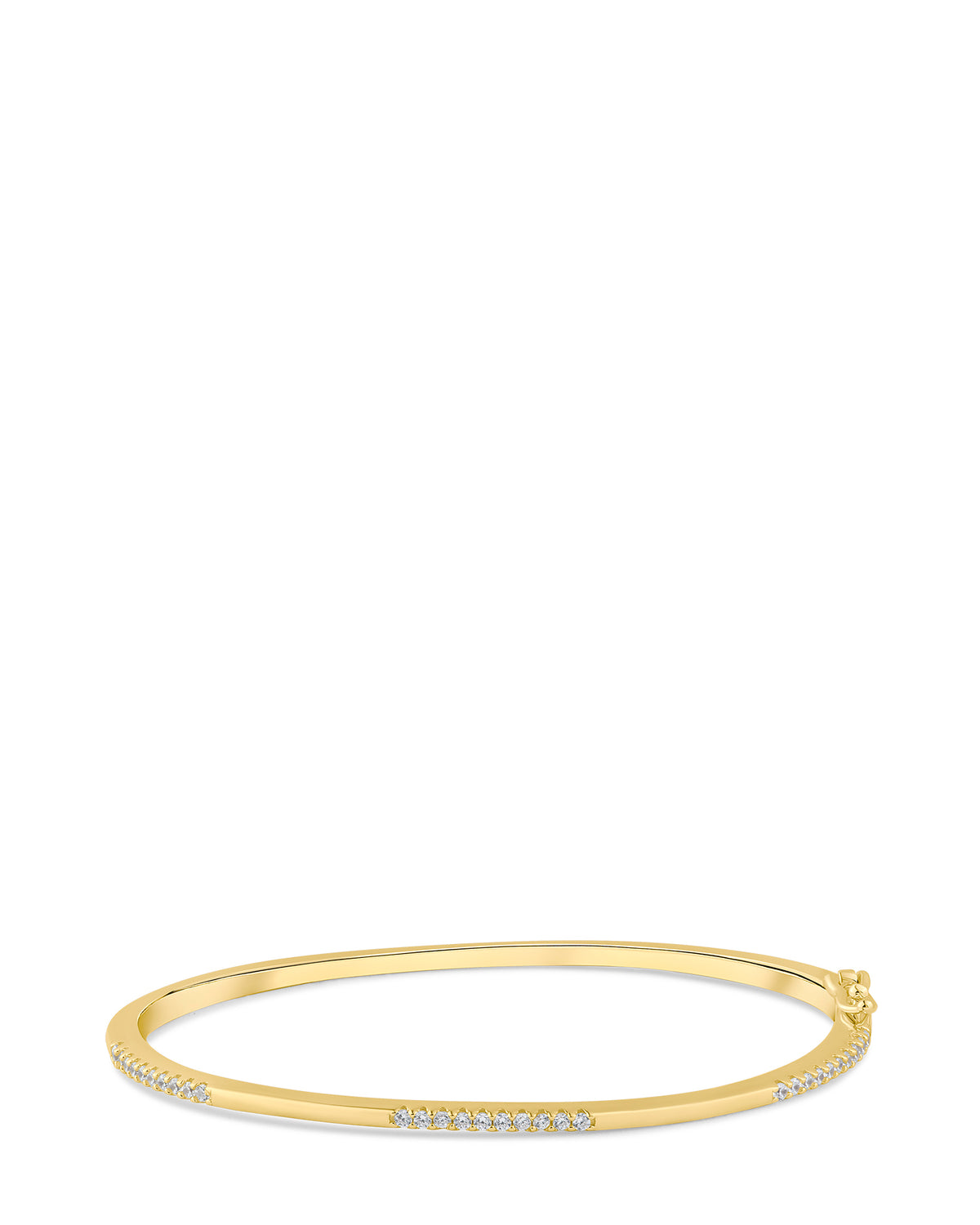 CZ Station Thin Bangle