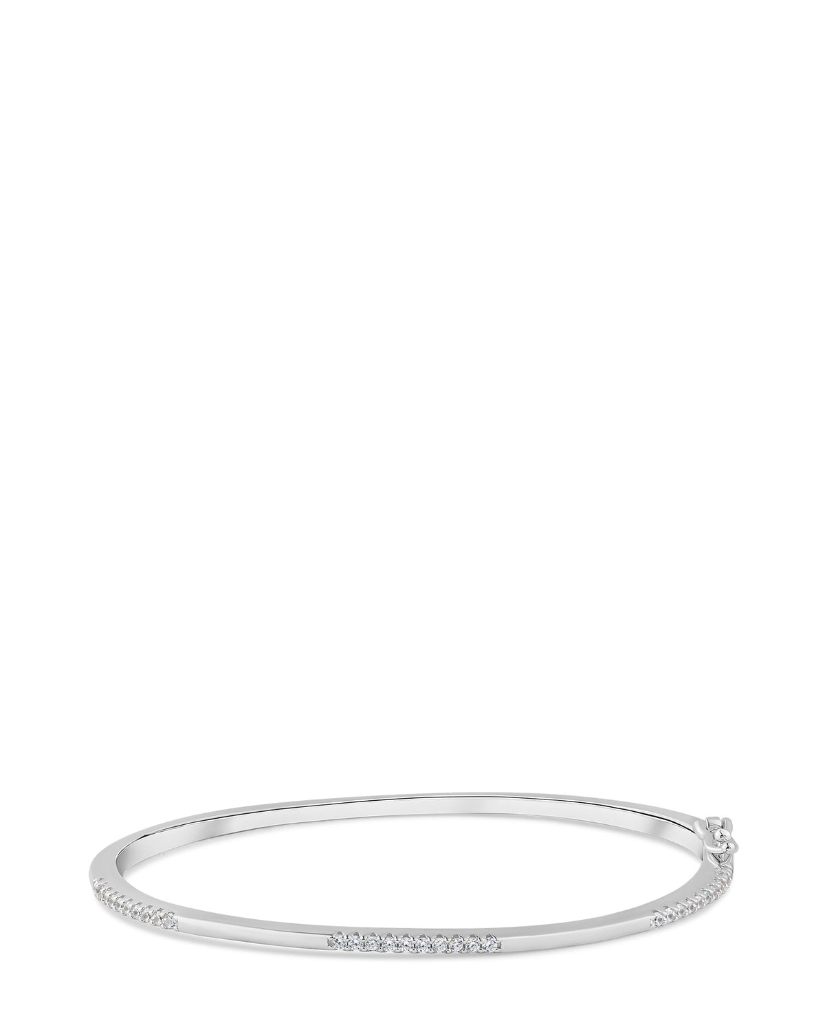 CZ Station Thin Bangle
