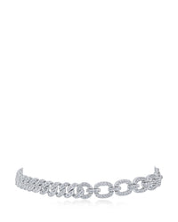 Pave Mixed Chain Bracelet