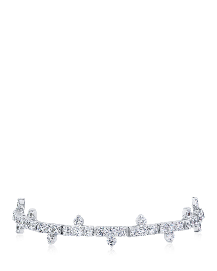Spiked CZ Tennis Bracelet