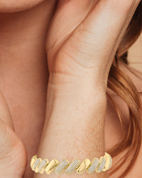 Pavé Twist Link Bracelet