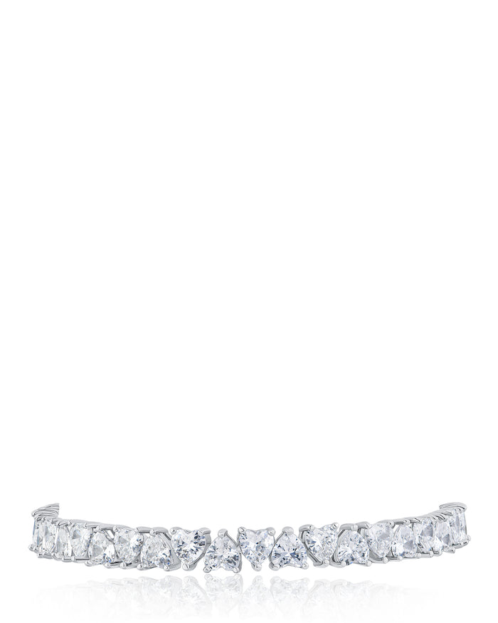Heart CZ Tennis Bracelet