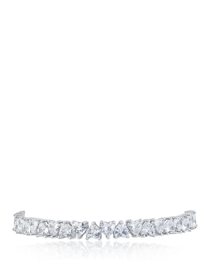Heart CZ Tennis Bracelet