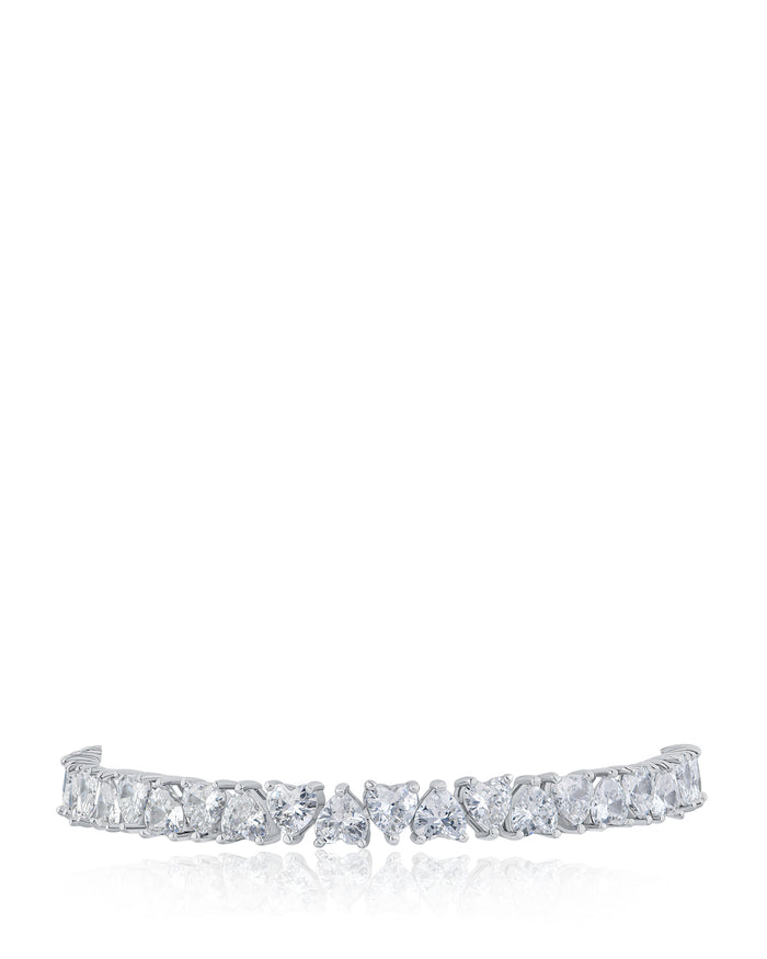 Heart CZ Tennis Bracelet