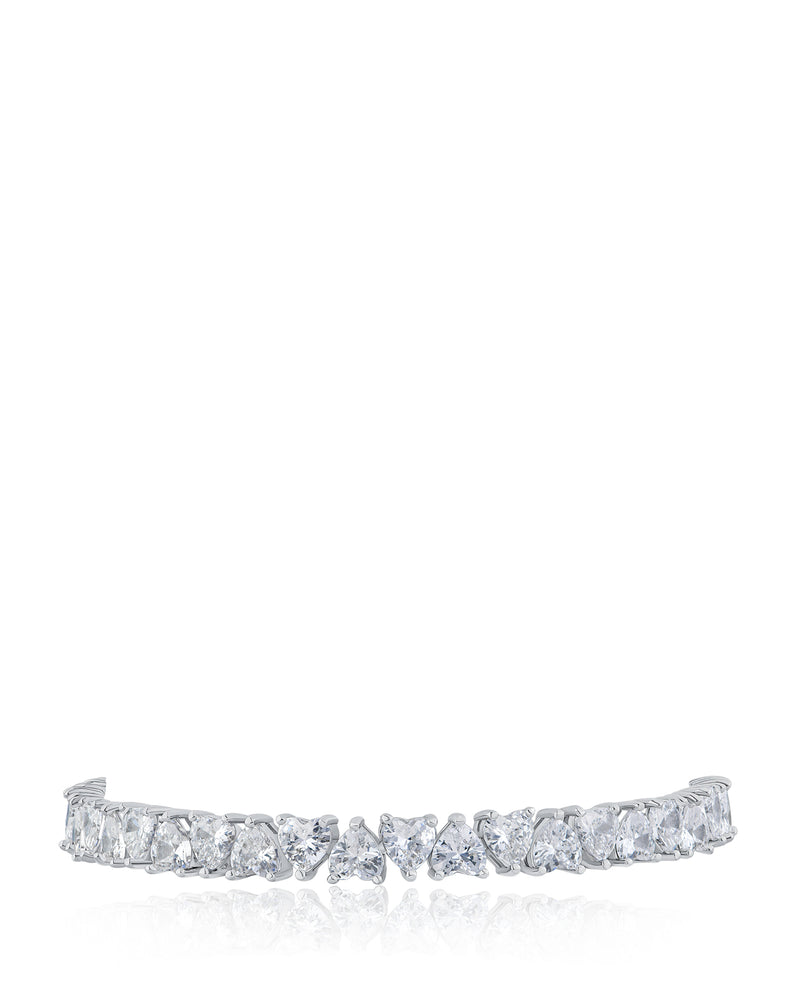 Heart CZ Tennis Bracelet