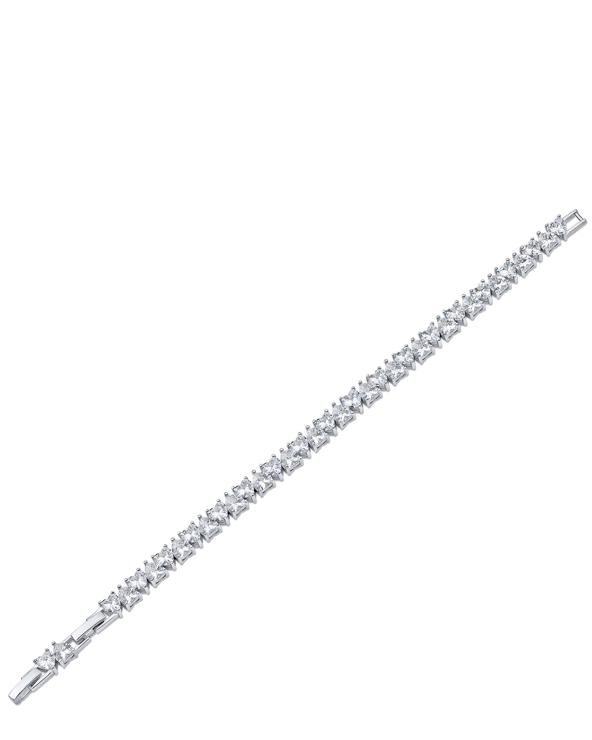Heart CZ Tennis Bracelet