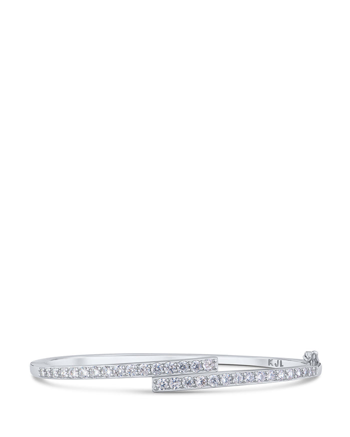 Round CZ Overlap Bracelet