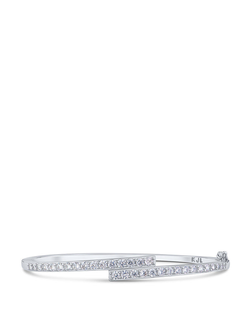 Round CZ Overlap Bracelet