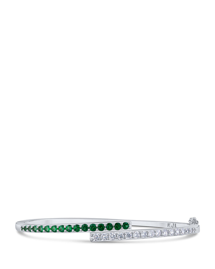 Round CZ Overlap Bracelet