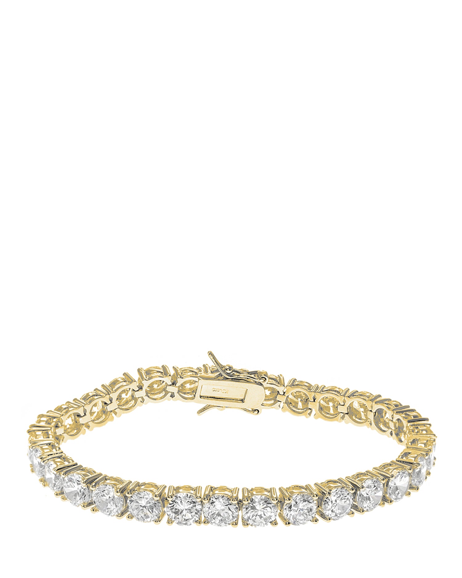 Round Statement CZ Tennis Bracelet