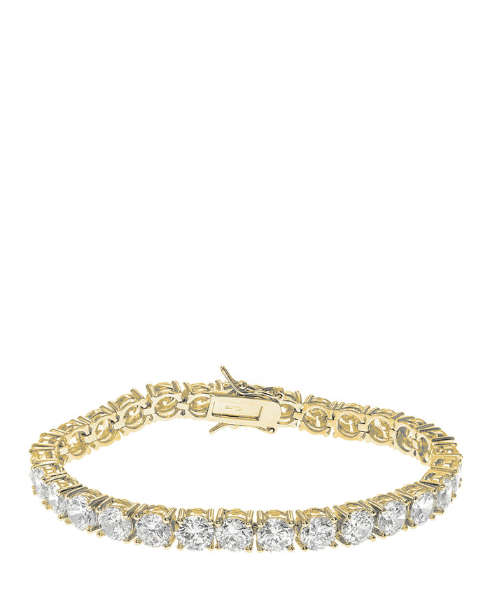 Round Statement CZ Tennis Bracelet