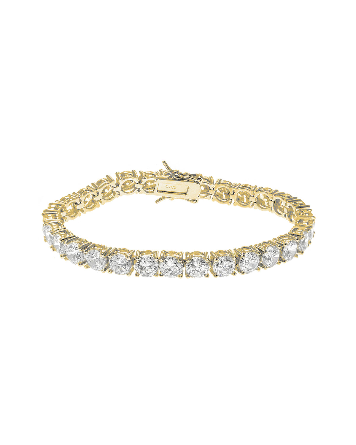 Round Statement CZ Tennis Bracelet