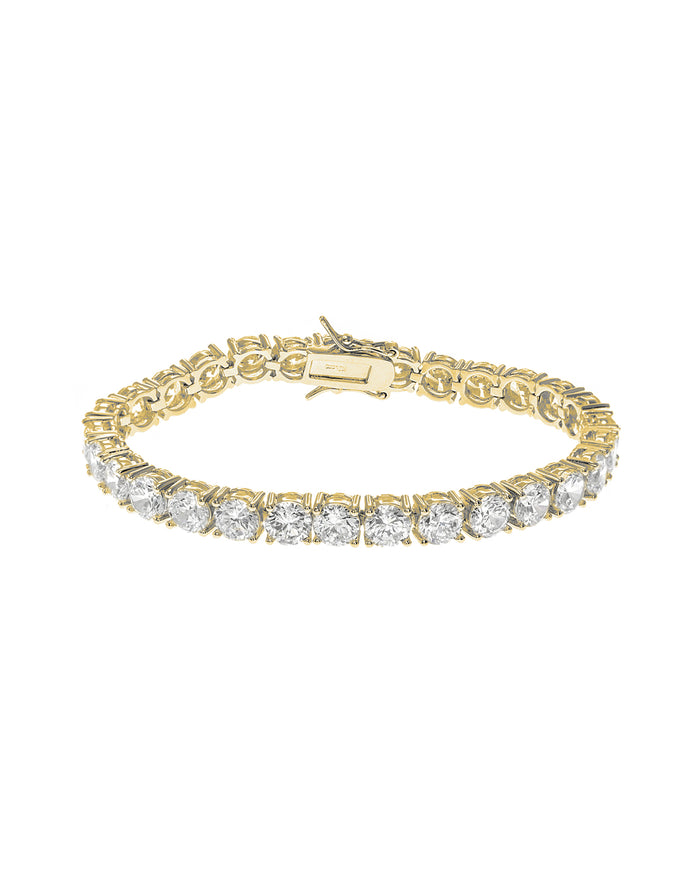 Round Statement CZ Tennis Bracelet