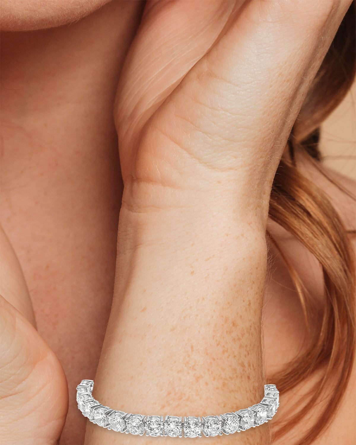 Round Statement CZ Tennis Bracelet