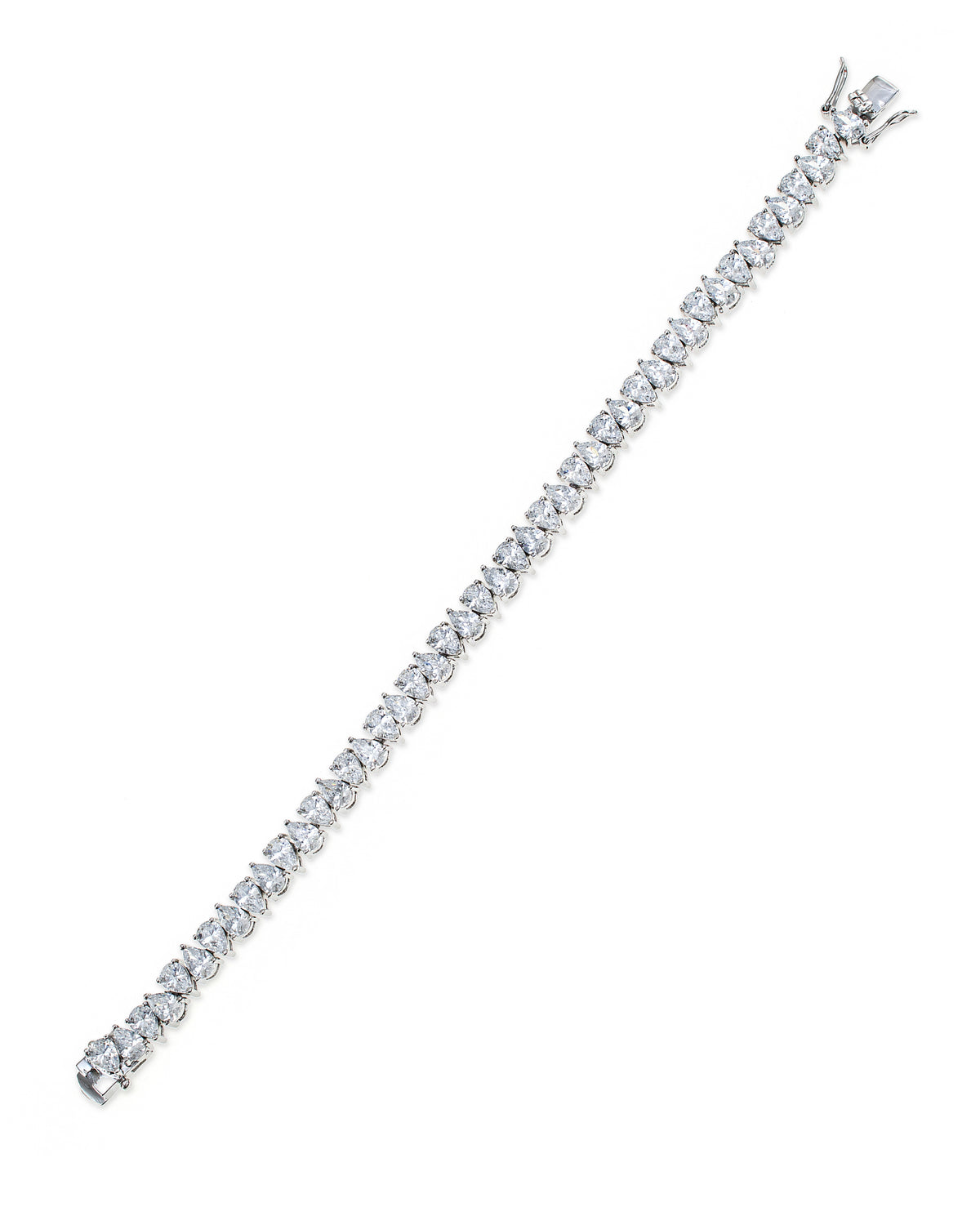 Alternating Pear CZ Bracelet