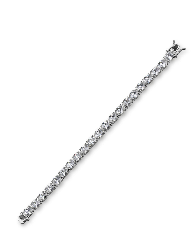 Oval CZ Tennis Bracelet