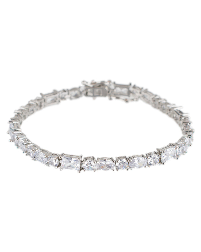 Mixed CZ Tennis Bracelet