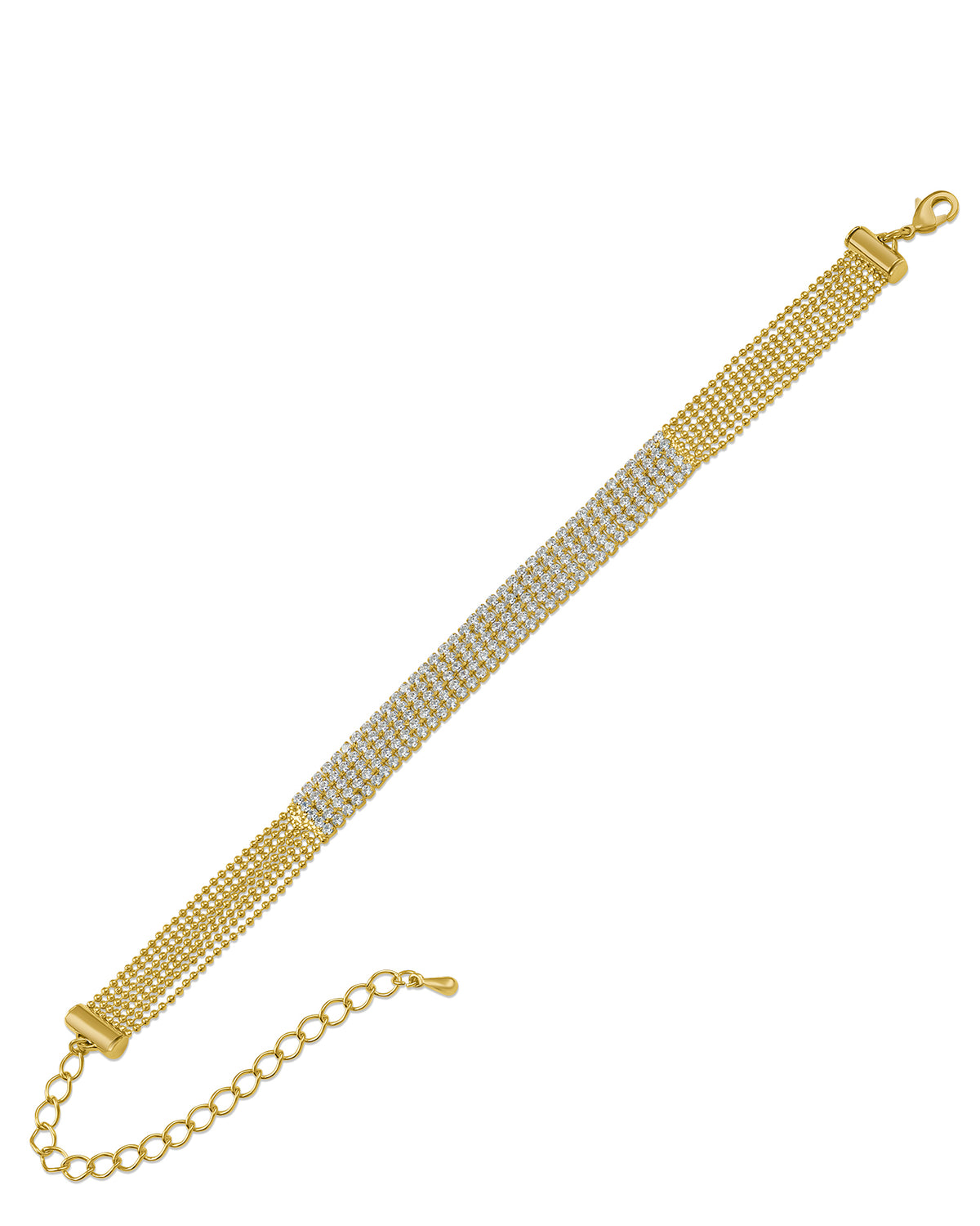 Micro Pave Multi Row Bracelet