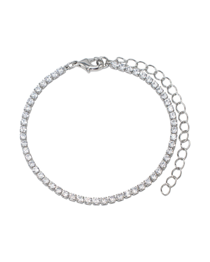 Delicate CZ Round Bracelet